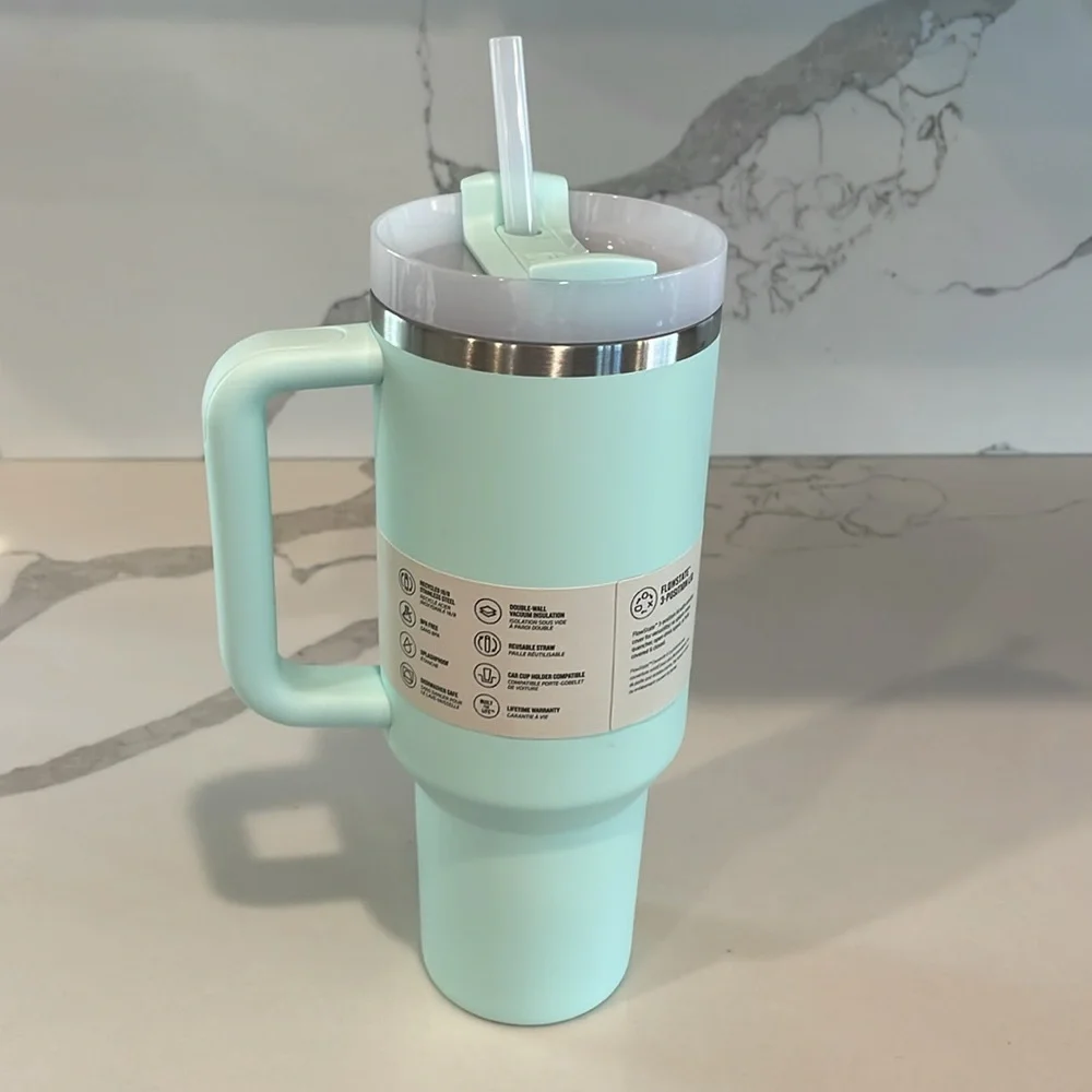 Stanley - MINT (light green) - 40 oz. Flowstate Quencher H2.0 Tumbler - NWT!
